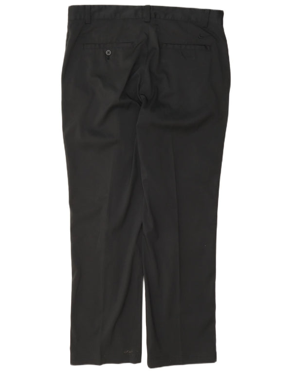Nike Mens Golf Straight Chino Trousers W32 L30 Black Polyester