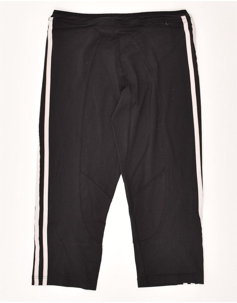 ADIDAS Womens Clima 365 Capri Tracksuit Trousers UK 16 Large Black | Vintage Adidas | Thrift | Second-Hand Adidas | Used Clothing | Messina Hembry 