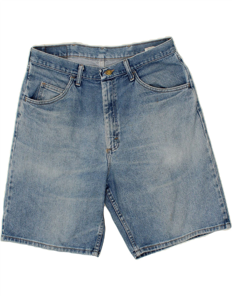 WRANGLER Mens Denim Shorts W34 Large Blue Cotton Vintage Wrangler and Second-Hand Wrangler from Messina Hembry 