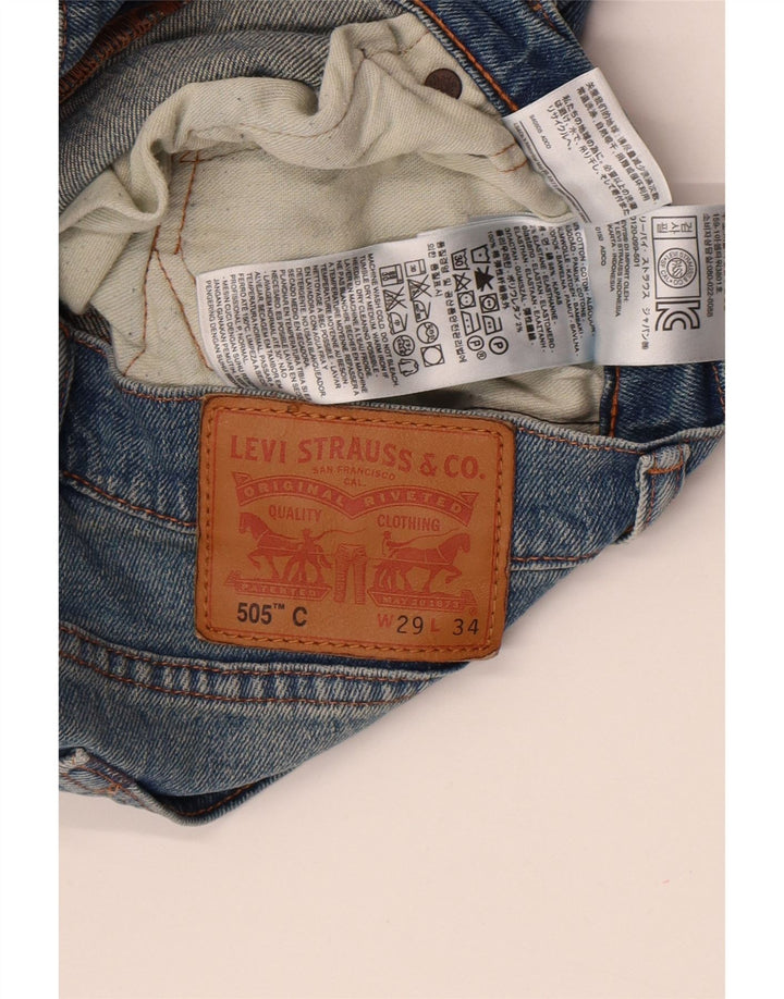 Levi's Womens 505 Skinny Jeans  W29 L34 Blue Cotton