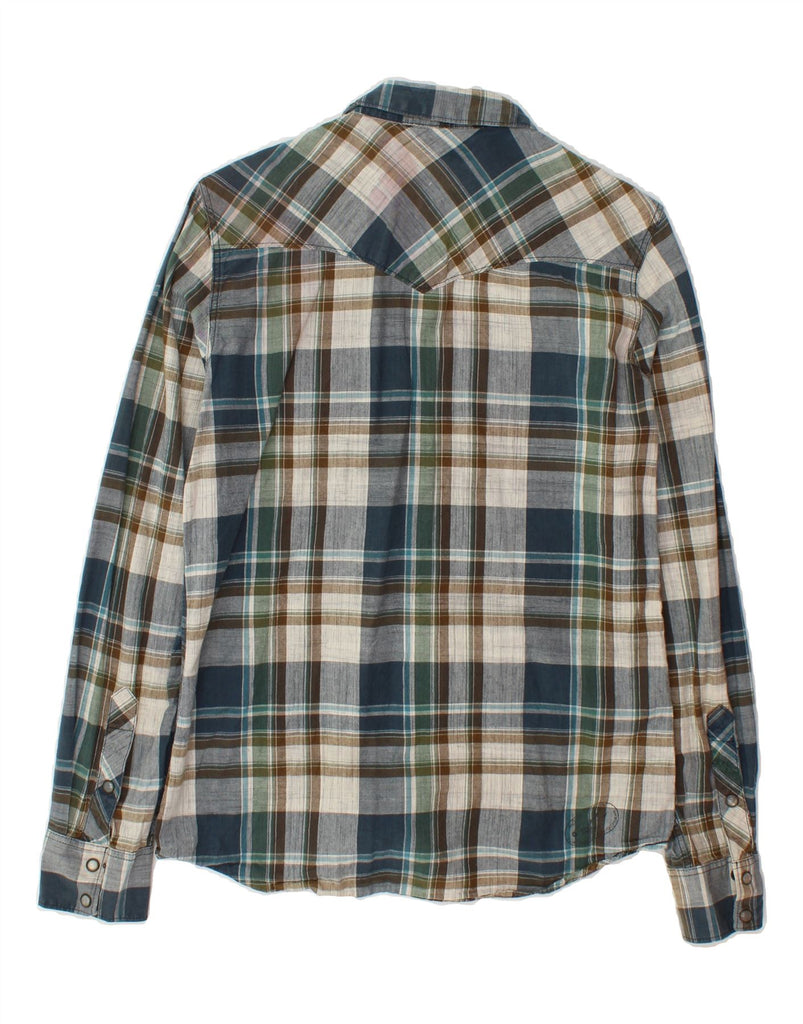 VANS Mens Shirt Small Green Check Cotton Vintage Vans and Second-Hand Vans from Messina Hembry 