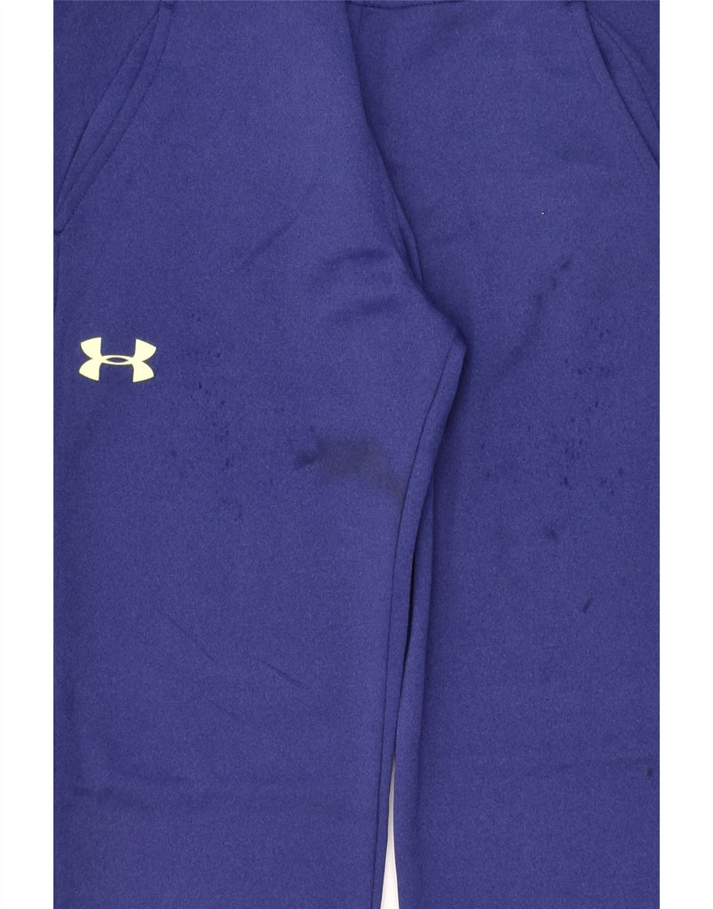 UNDER ARMOUR Womens Graphic Tracksuit Trousers UK 14 Medium Blue | Vintage Under Armour | Thrift | Second-Hand Under Armour | Used Clothing | Messina Hembry 