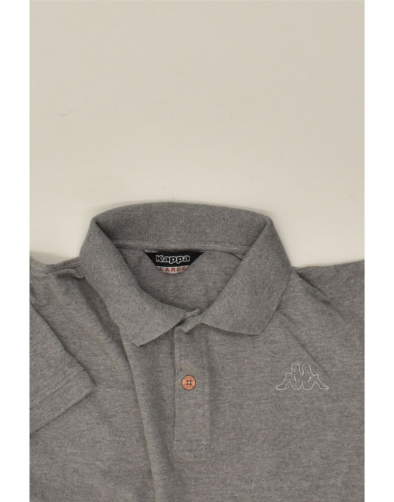 KAPPA Mens Polo Shirt Large Grey Cotton | Vintage Kappa | Thrift | Second-Hand Kappa | Used Clothing | Messina Hembry 