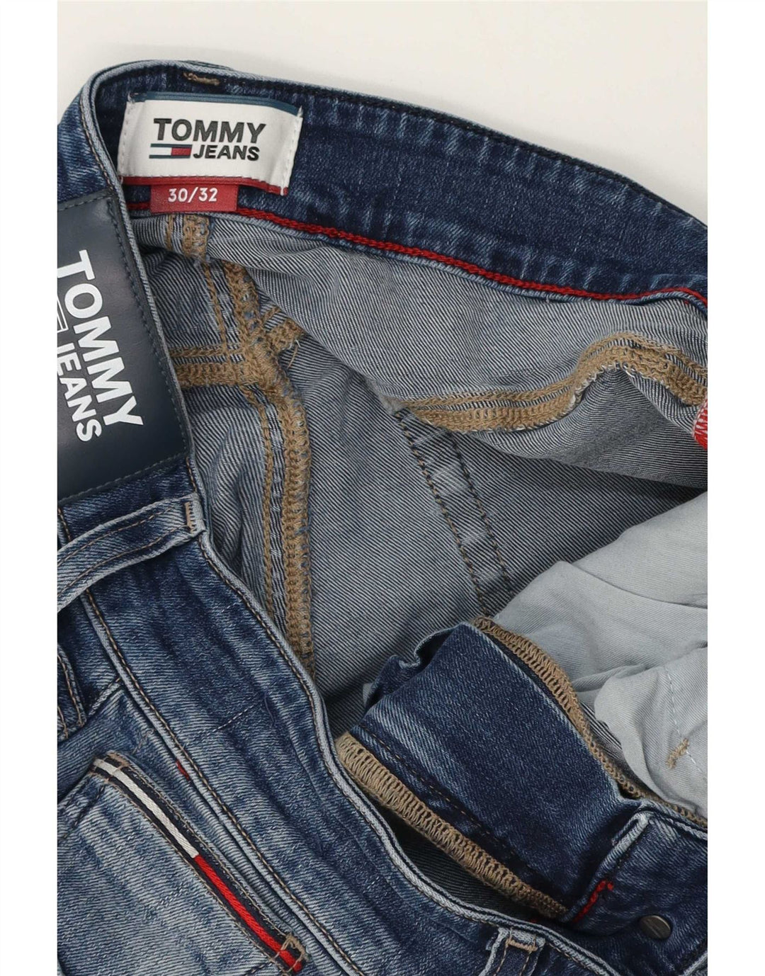 Tommy Hilfiger Mens Slim Jeans W30 L28 Blue Cotton