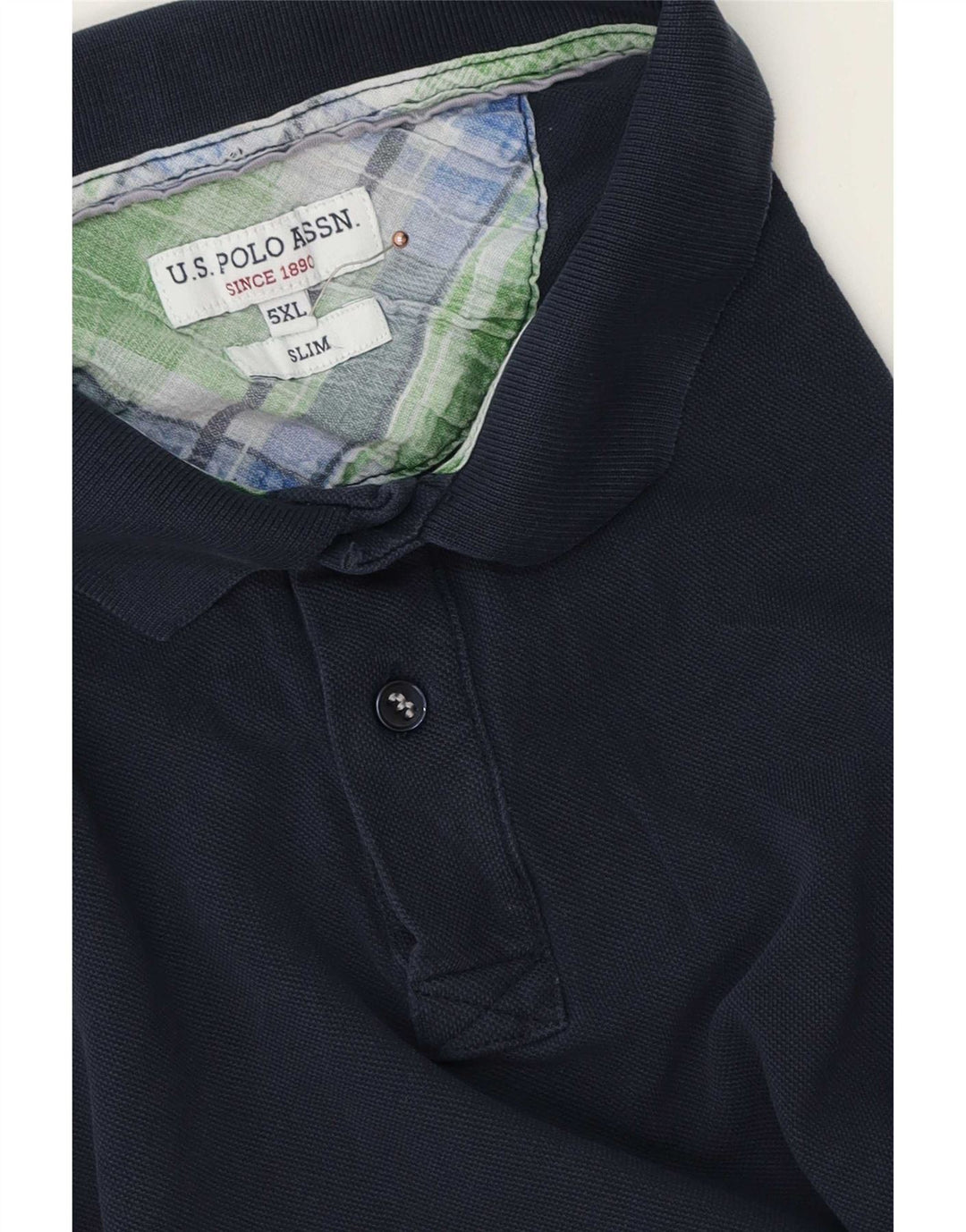 U.S. Polo Assn. Mens Slim Shirt 5XL Navy Blue