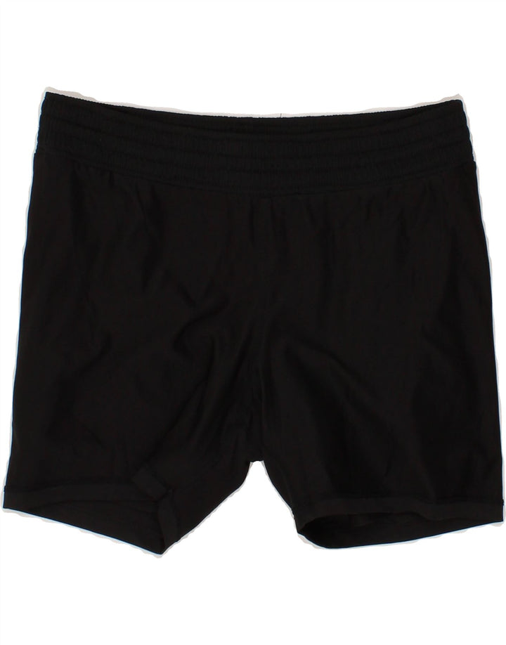 CHAMPION Womens Sport Shorts UK 14 Large  Black Vintage Champion and Second-Hand Champion from Messina Hembry 