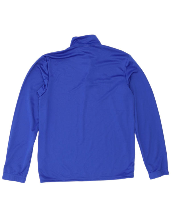 Adidas Mens Aeroready Zip Neck Pullover Tracksuit Top Medium Blue Polyester