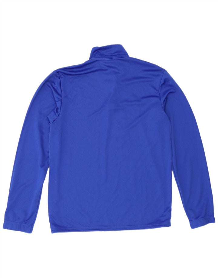 Adidas Mens Aeroready Zip Neck Pullover Tracksuit Top Medium Blue Polyester