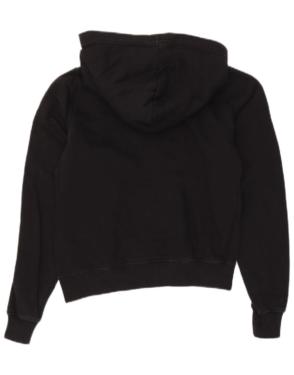 Diesel Mens Graphic Hoodie Jumper XS Black Cotton