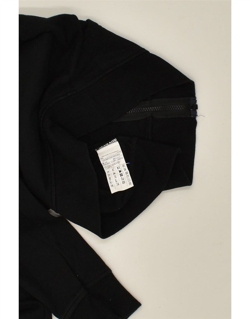 BENETTON Boys Tracksuit Top Jacket 13-14 Years 3XL Black Cotton | Vintage Benetton | Thrift | Second-Hand Benetton | Used Clothing | Messina Hembry 