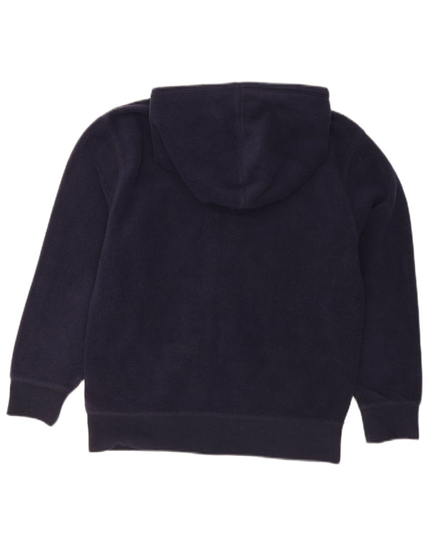 Gap Boys Graphic Hooded Fleece Jacket 12-13 Years 2XL Navy Blue Cotton
