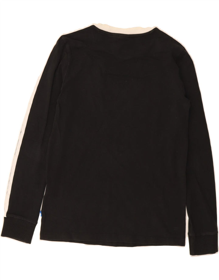 ADIDAS Womens Top Long Sleeve UK 8 Small Black Cotton Vintage Adidas and Second-Hand Adidas from Messina Hembry 
