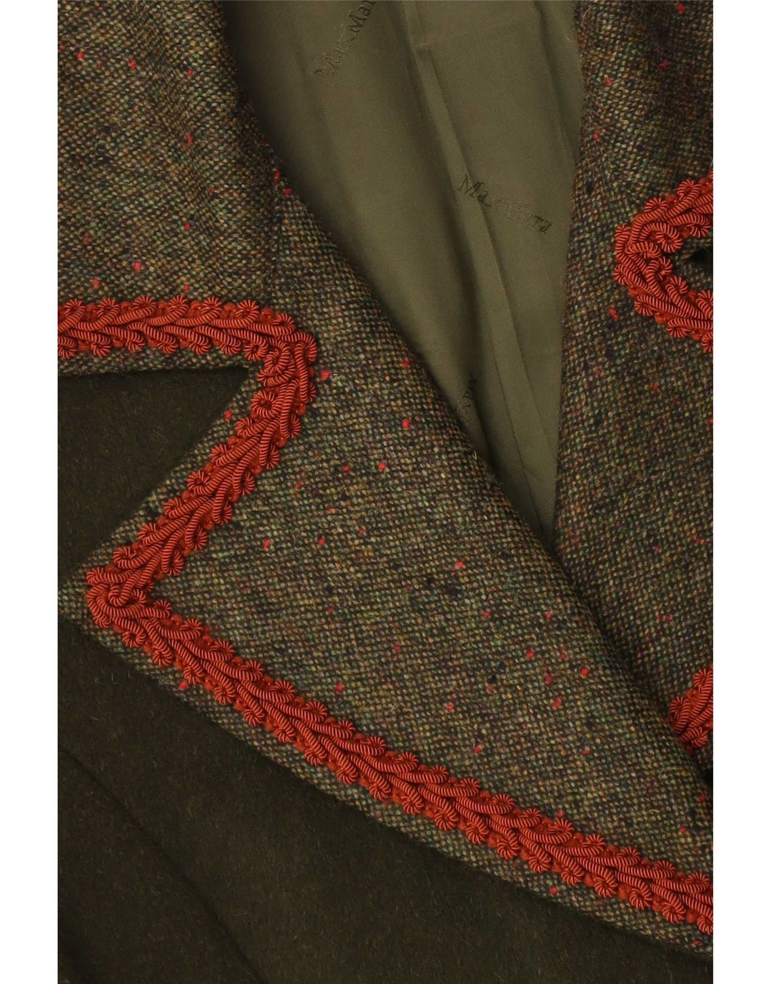 Vintage Womens Overcoat UK 14 Medium Green Classic