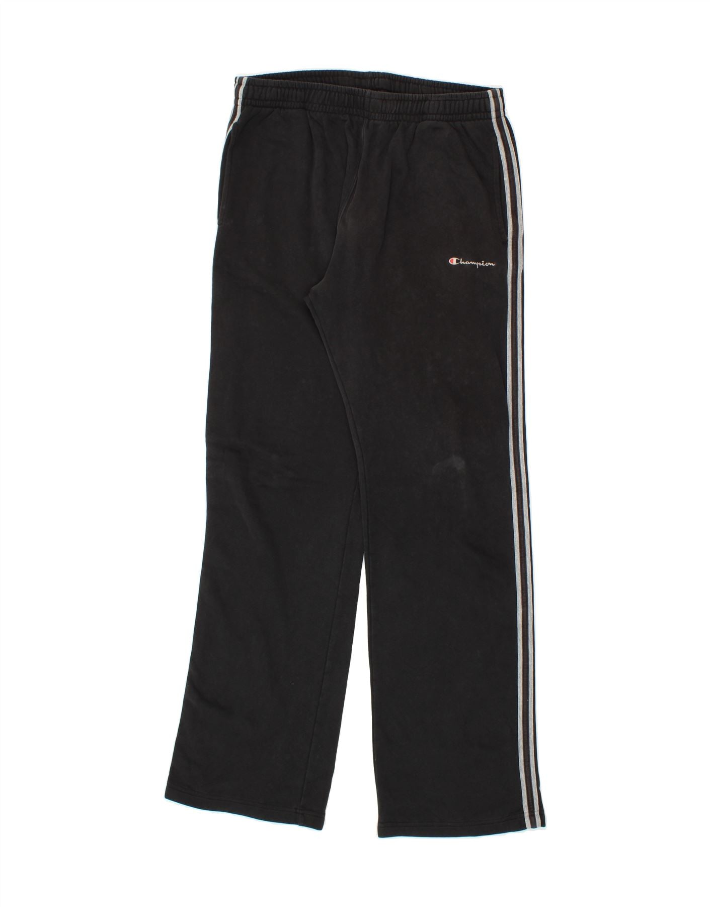 CHAMPION Mens Tracksuit Trousers XL Black Vintage Second-Hand