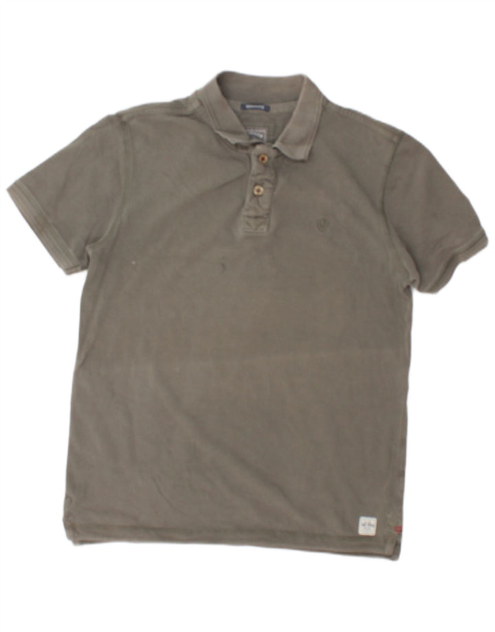 Fat Face Mens Heritage Polo Shirt Medium Grey Cotton