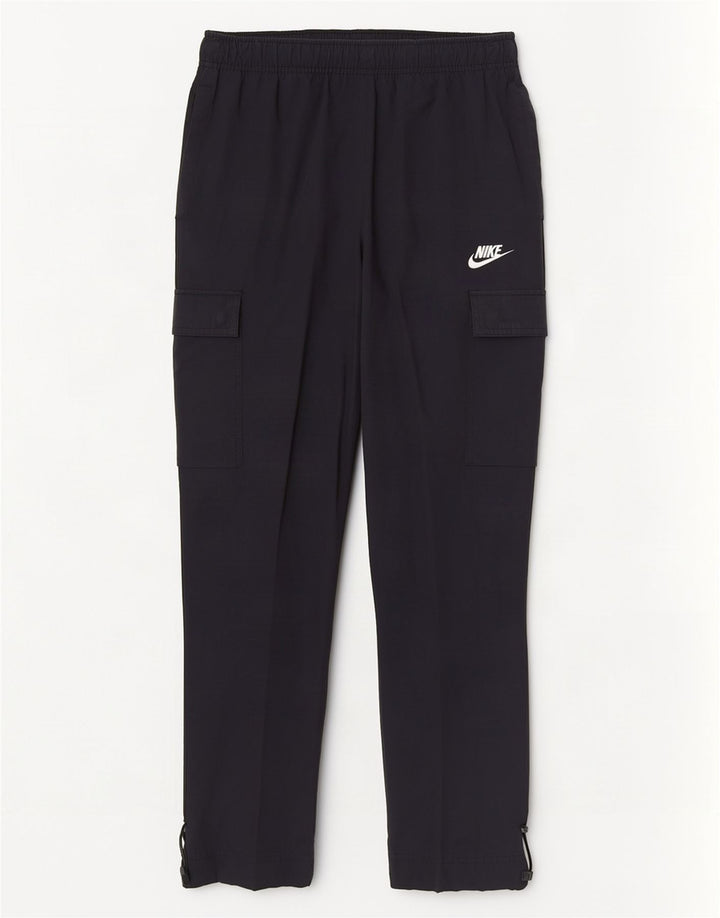 Nike Mens Cargo Tracksuit Trousers Small Navy Blue Cotton