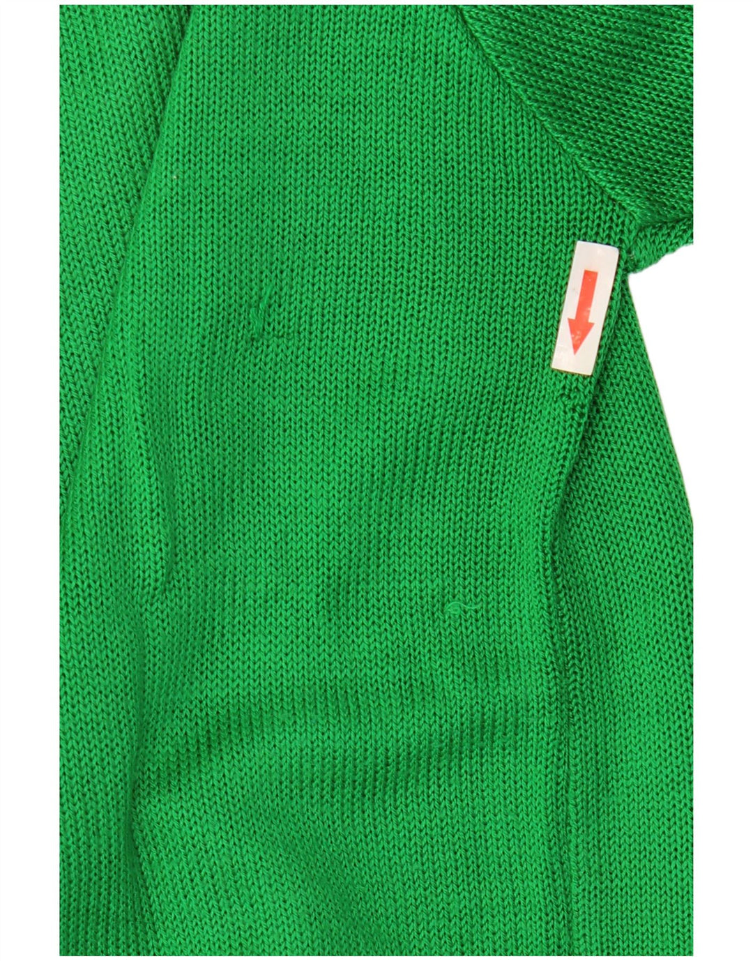 Vintage Womens Graphic Crew Neck Jumper Sweater UK 12 Medium Green