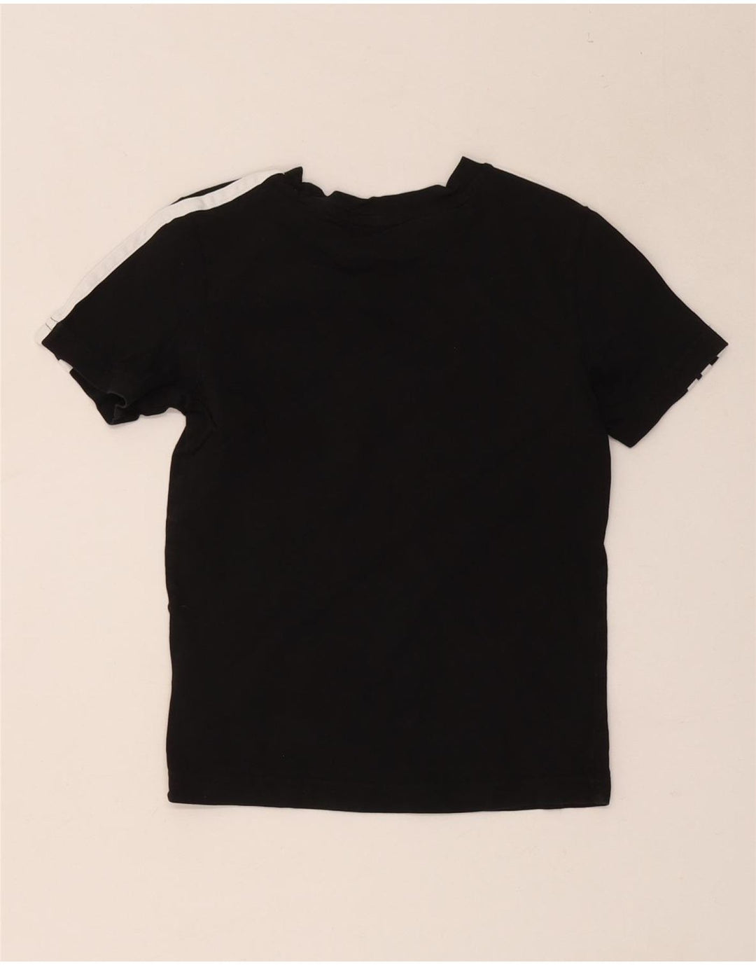Adidas Boys T-Shirt Top 7-8 Years Black Cotton