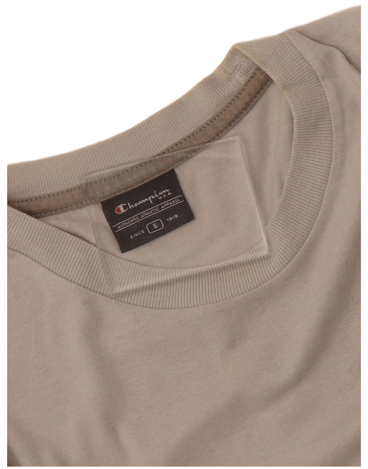 Champion Mens Graphic T-Shirt Top Small Grey