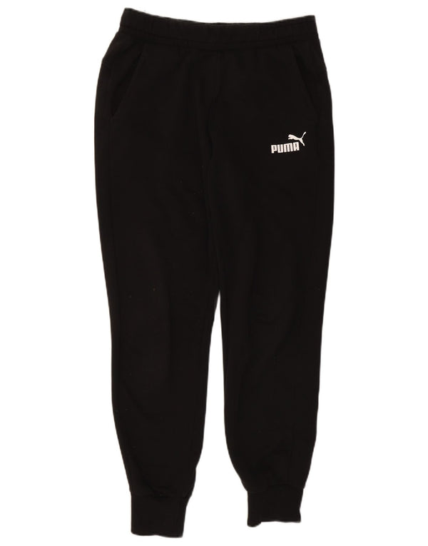 PUMA Mens Tracksuit Trousers Joggers Medium  Black Cotton