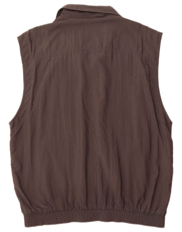 Sergio Tacchini Mens Tracksuit Top Jacket IT 50 Large Grey Polyamide