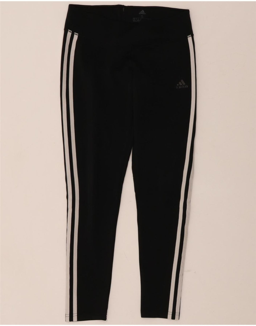 ADIDAS Womens Climalite Leggings UK 8/10 Small  Black Polyester