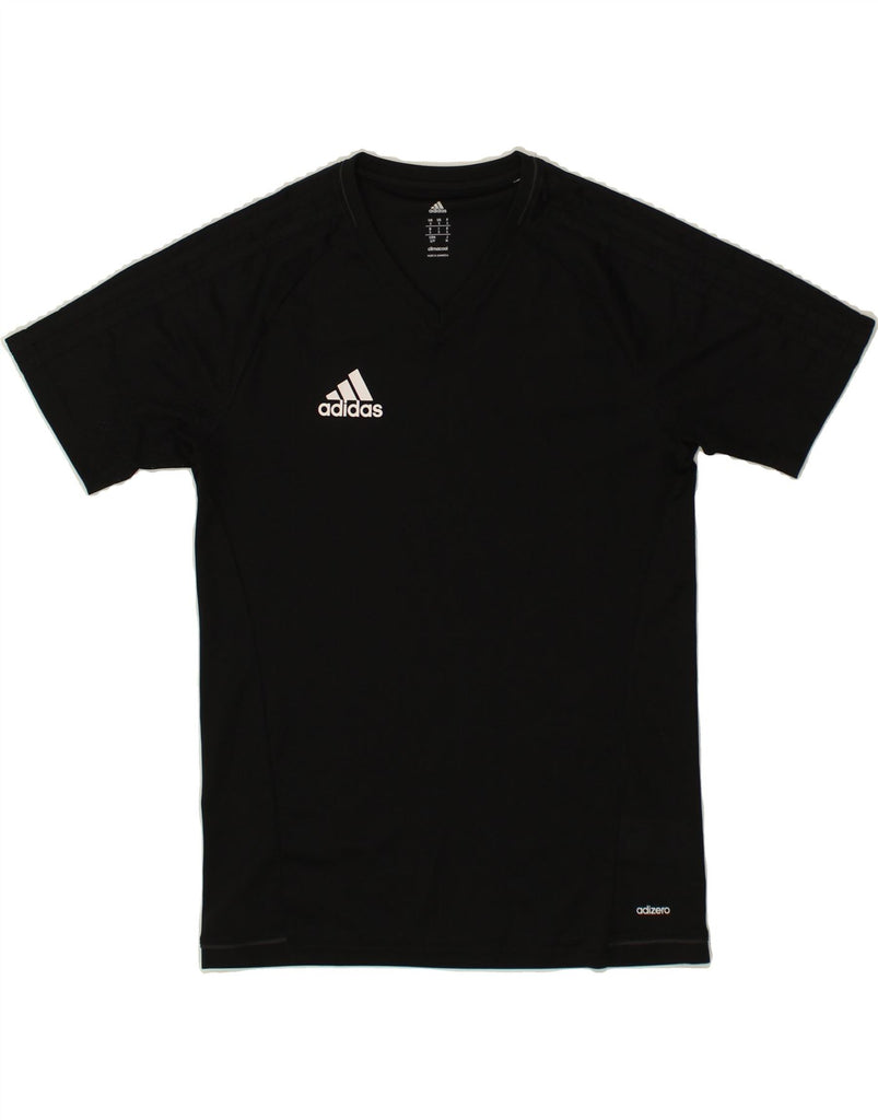 ADIDAS Mens Climacool Graphic T-Shirt Top Small Black Polyester | Vintage Adidas | Thrift | Second-Hand Adidas | Used Clothing | Messina Hembry 