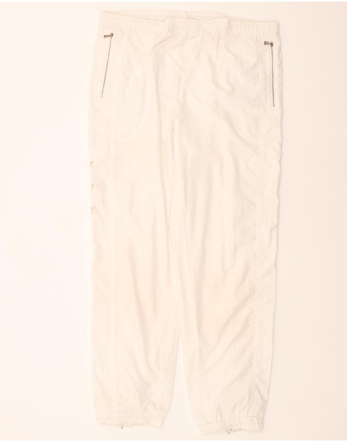 BOGNER Mens Graphic Tracksuit Trousers Joggers XL White Vintage