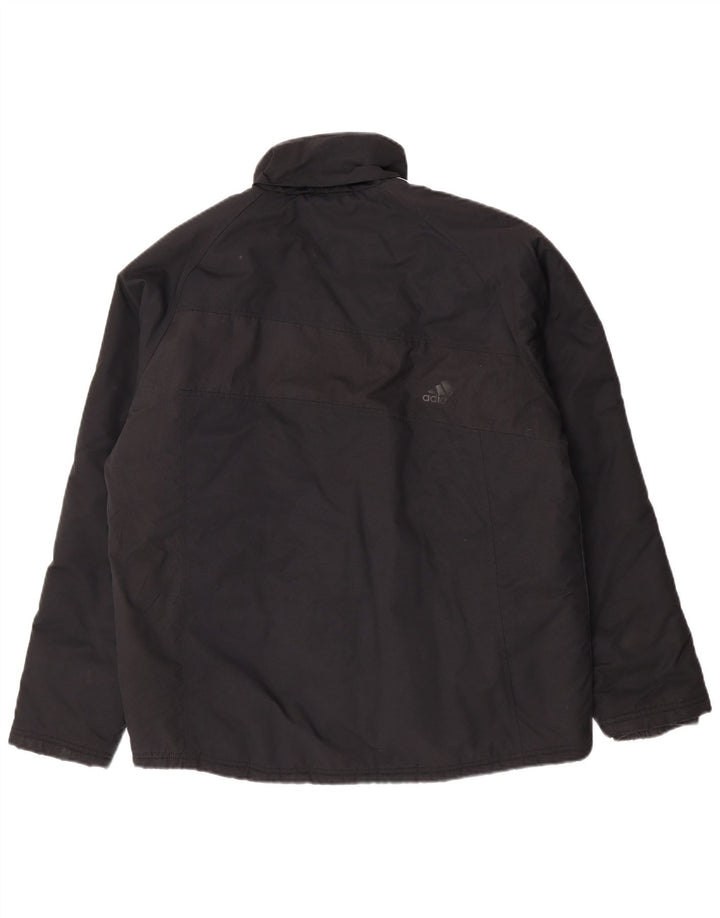 Adidas Mens Windbreaker Jacket UK 38 Medium Black Polyamide