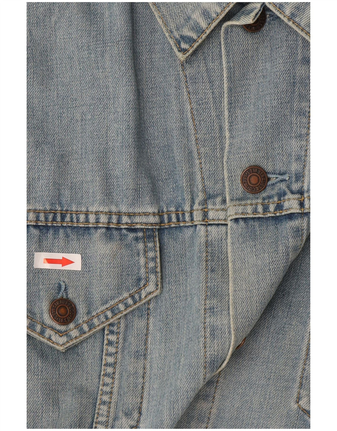 Levi's Mens Denim Jacket UK 40 Large Blue