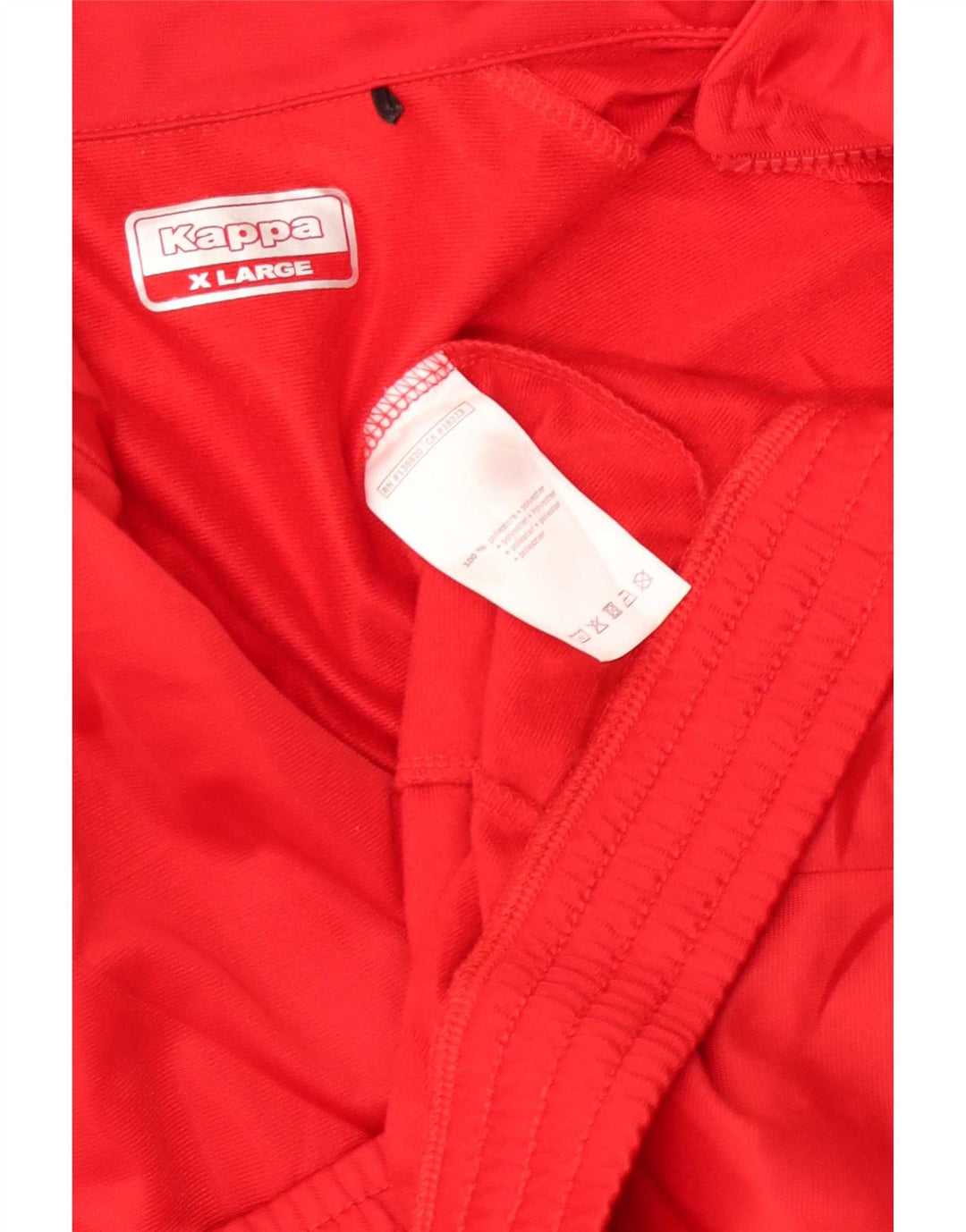 Kappa Mens Graphic Tracksuit Top Jacket XL Red Polyester