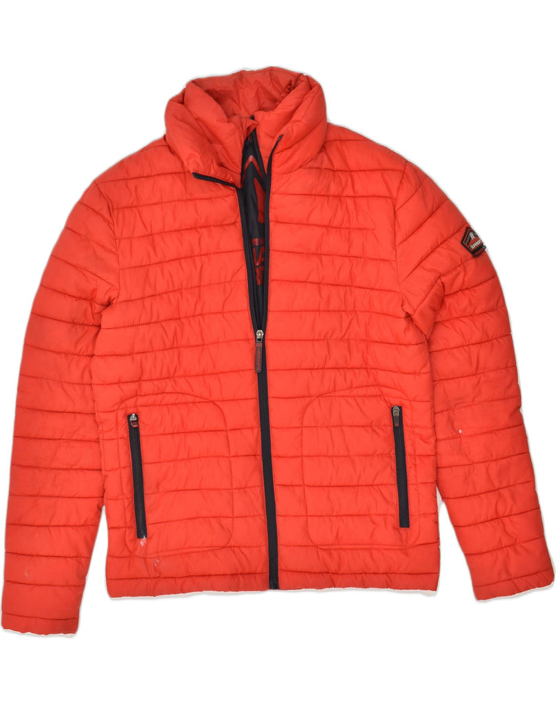 SUPERDRY Womens Padded Jacket UK 14 Medium Red Polyester | Vintage Superdry | Thrift | Second-Hand Superdry | Used Clothing | Messina Hembry 