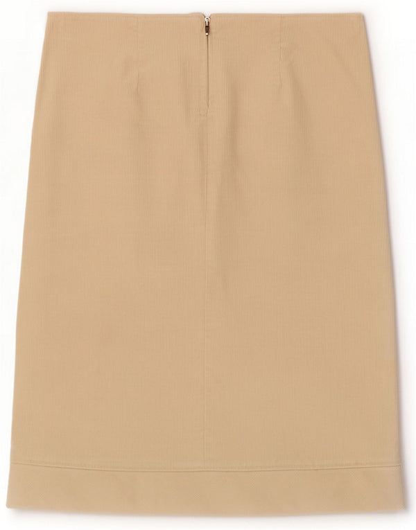 Max & Co. Womens Corduroy Skirt UK 10 Small W29 Beige Cotton