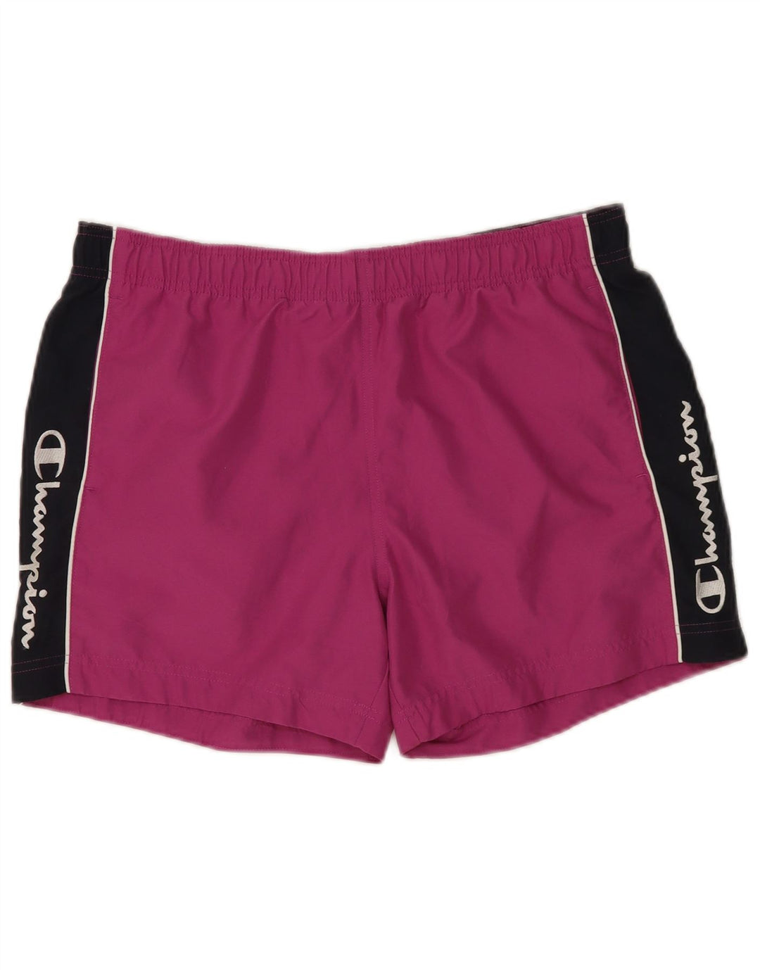Champion Mens Graphic Swimming Shorts Large Purple Colourblock Polyester