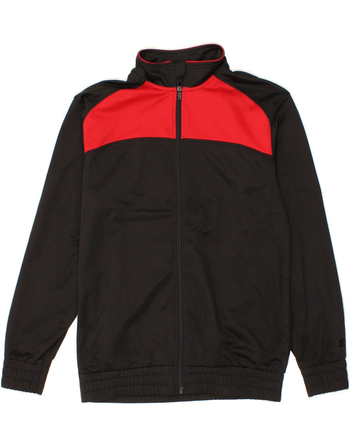 STARTER Boys Tracksuit Top Jacket 10-11 Years Black Colourblock Polyester Vintage Starter and Second-Hand Starter from Messina Hembry 