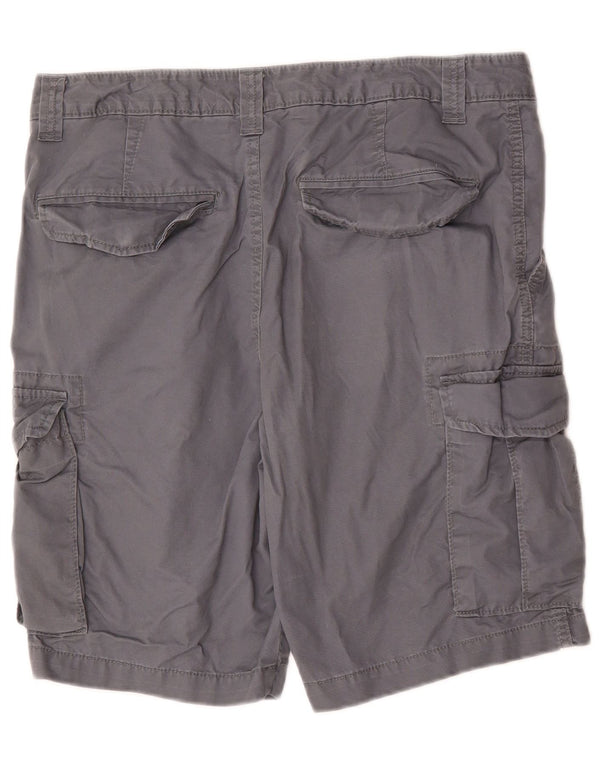 Marks & Spencer Mens Cargo Shorts W34 Large Grey Cotton