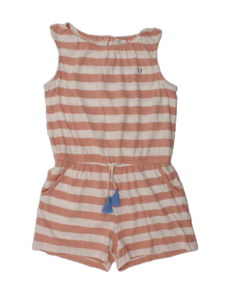 FAT FACE Girls Playsuit 10-11 Years Beige Striped Cotton | Vintage Fat Face | Thrift | Second-Hand Fat Face | Used Clothing | Messina Hembry 