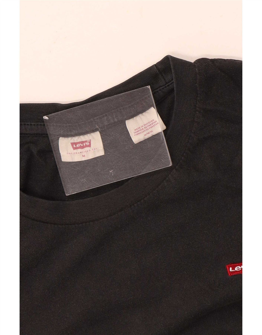 Levi's Mens T-Shirt Top Medium Black