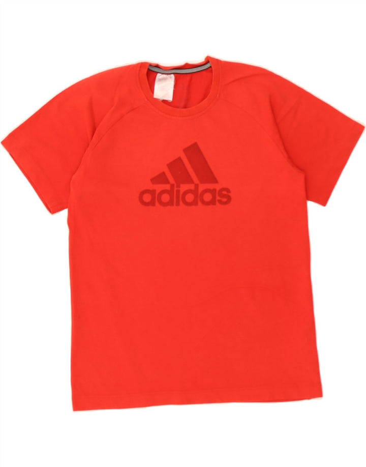 ADIDAS Mens Graphic T-Shirt Top Small Red Cotton Vintage Adidas and Second-Hand Adidas from Messina Hembry 