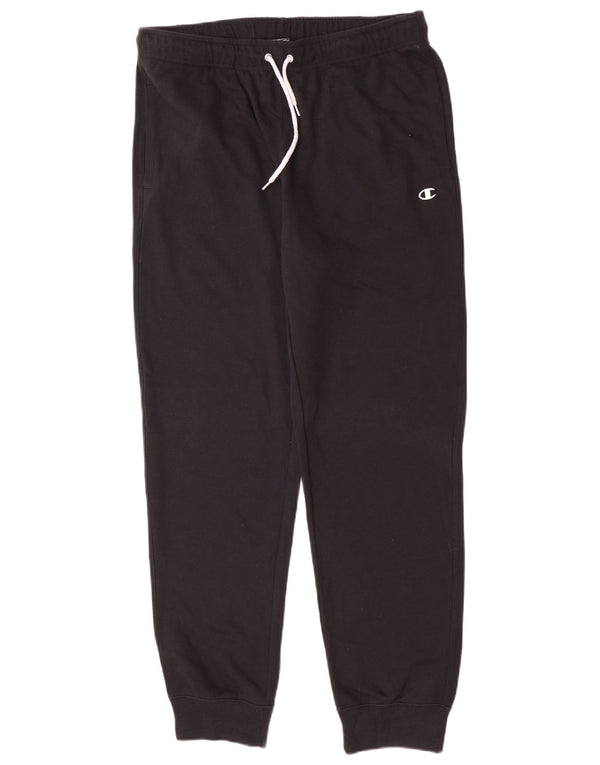Champion Mens Tracksuit Trousers Joggers XL  Black Cotton