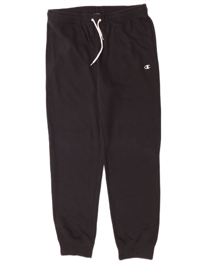 Champion Mens Tracksuit Trousers Joggers XL  Black Cotton
