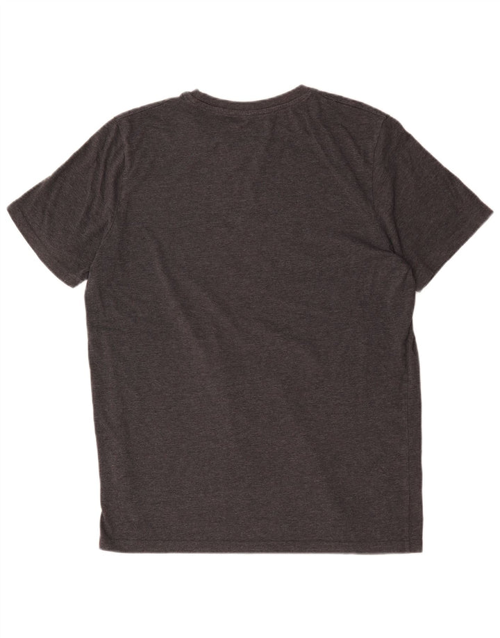 Jack & Jones Mens Graphic T-Shirt Top XL Grey Cotton