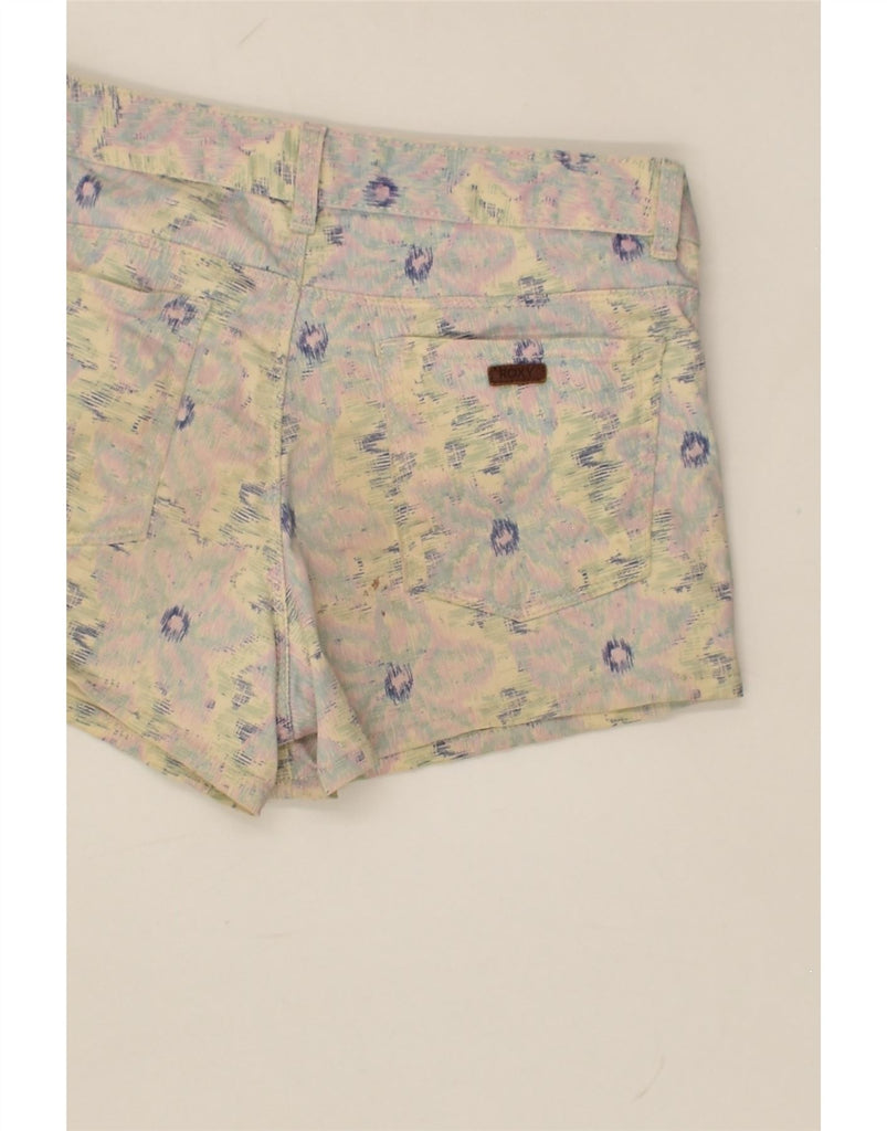 ROXY Girls Denim Shorts 15-16 Years 2XL W28 Grey Floral Cotton | Vintage Roxy | Thrift | Second-Hand Roxy | Used Clothing | Messina Hembry 