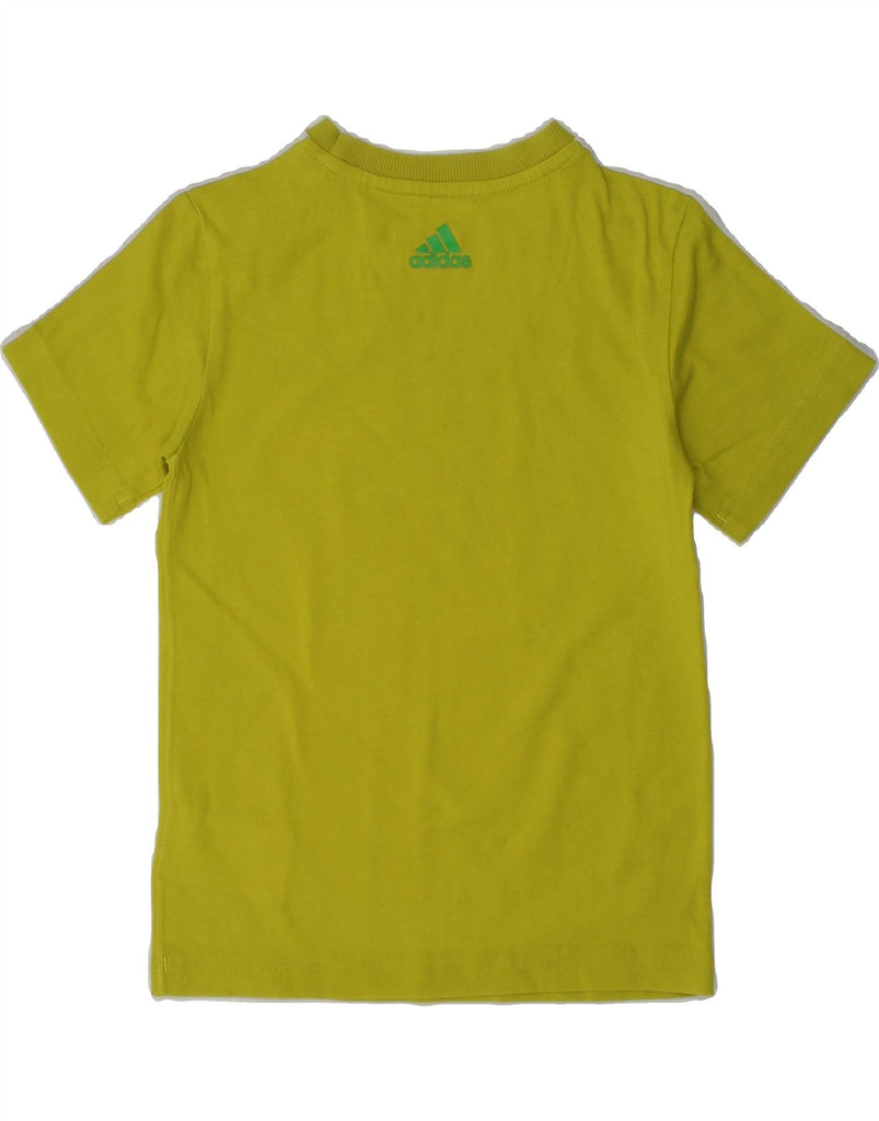 ADIDAS Boys Graphic T-Shirt Top 3-4 Years Yellow Cotton | Vintage Adidas | Thrift | Second-Hand Adidas | Used Clothing | Messina Hembry 
