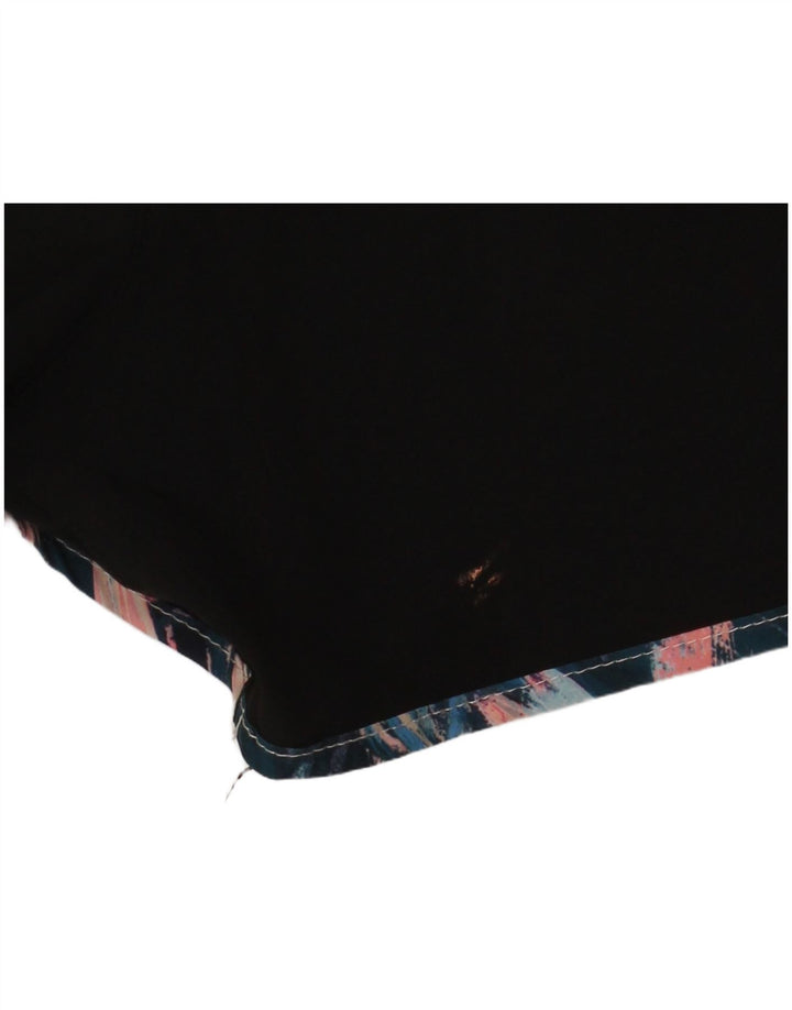 Nike Womens Dri Fit Sport Shorts UK 14 Large  Black Colourblock Polyester