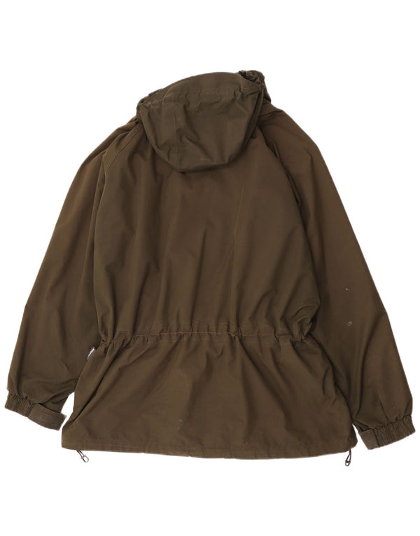 Berghaus Mens Hooded Rain Jacket UK 42 XL Khaki Nylon