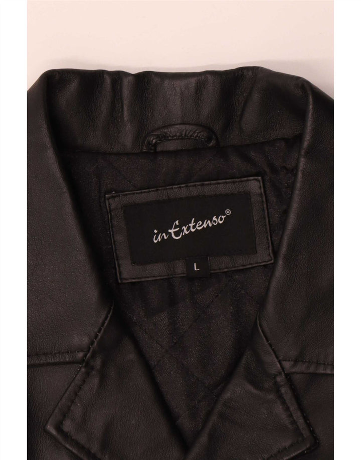 Vintage Mens Leather Jacket UK 40 Large Black