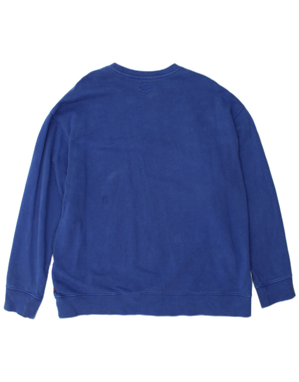 Levi's Mens Relaxed Graphic Sweatshirt Jumper XL Blue Cotton