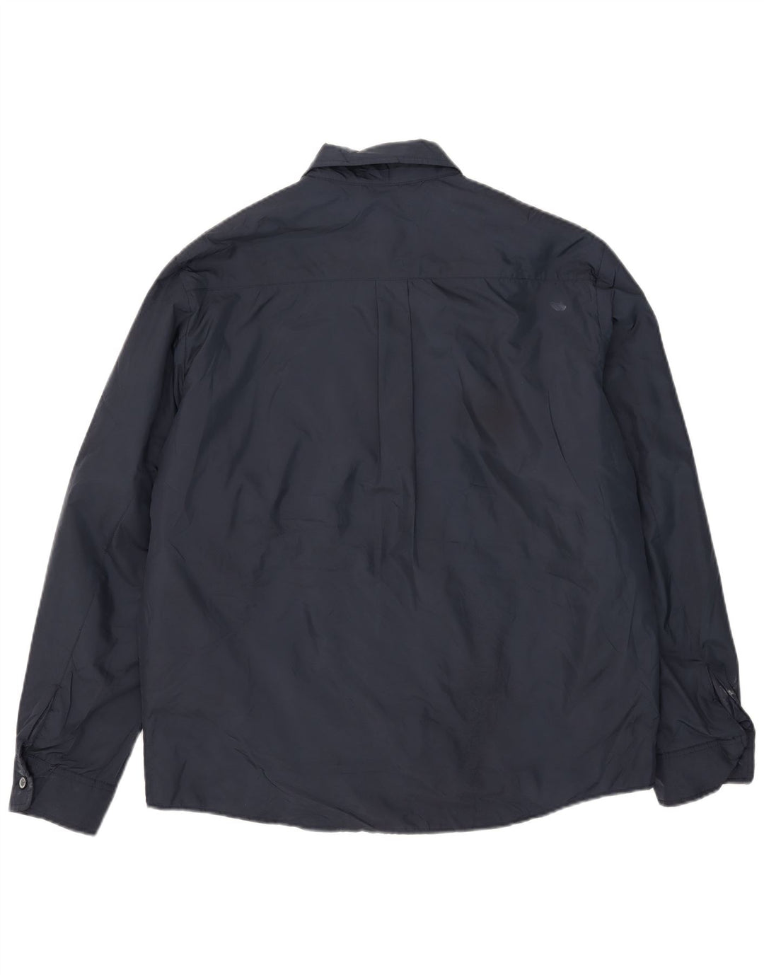 Zara Mens Windbreaker Jacket UK 42 XL Navy Blue Polyester