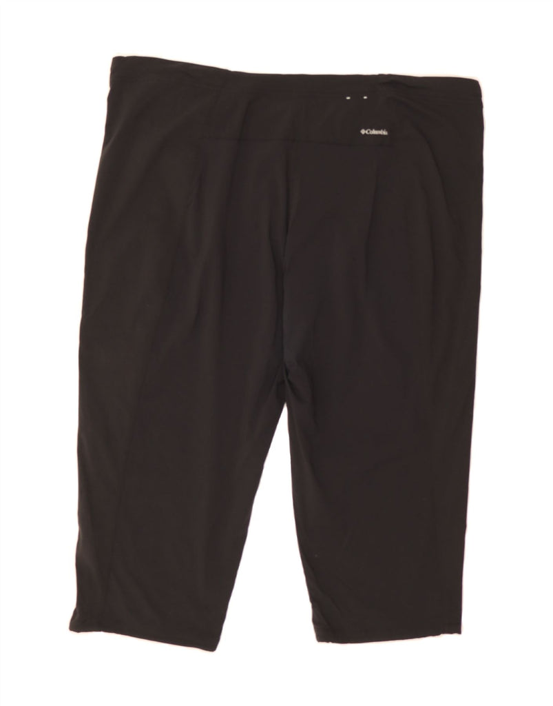 COLUMBIA Womens Capri Trousers US 18 2XL W40  L20 Black Nylon Vintage Columbia and Second-Hand Columbia from Messina Hembry 